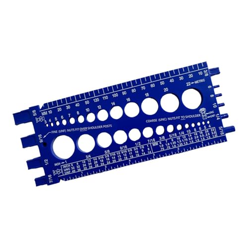 dijiusidy Outil de précision pour tous types de mesures : testeur filetage (pouces/métrique),...