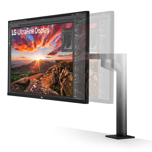 Image of LG 32UN880K 80cm (31.5 Inch) Ultrafine UHD(3840 x 2160) IPS Monitor with Ergo Stand, Anti-Glare, HDR 10, DCI-P3 95%(Typ.), HDMI X 2, Display Port, USB Type-C (60W PD), Speakers, Headphone Out, Black