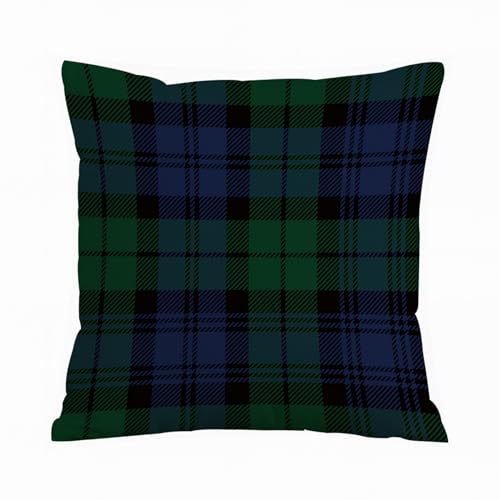 AELKSP - AELKSP Housse Coussin,Plaid Tartan Familial Park. Modèle Textile écossais.,40x40 cm,Lot de Coussin Taie d'oreiller Décoratif Canapé pour Chambre, Canapé, Chaise, Lit,Jardin