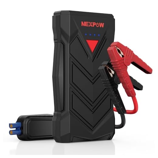 NEXPOW Portable,12V Car Battery Jump Starter Power Pack with USB Quick Charge (Up to 7L Gas or 5.5L Diesel Engine) Battery Booster with Built-in LED Light