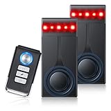 Akfldms 108 DB Autoalarmanlage, Auto-Diebstahlsicherung mit Vibrationssensor und Rotlicht, Drahtlose Fernbedienung Zur Diebstahlsicherung