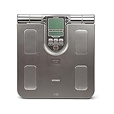 Balança de Controle Corporal Corpo Inteiro Omron HBF-514C até 150 kg Preto e Prata