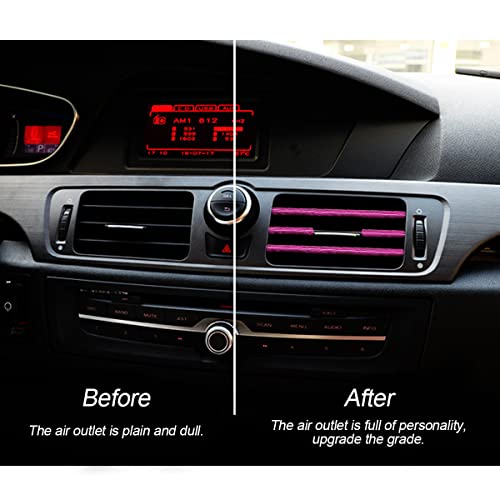 image for 8sanlione 20 Pieces Car Air Conditioner Decoration Strip for Vent Outl