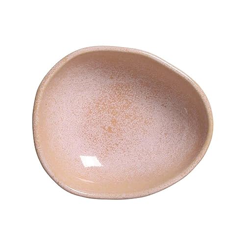 Conjunto C/ 6 Cumbucas Oval Orgânico Litchi Ø 22,5x2,5 Cm