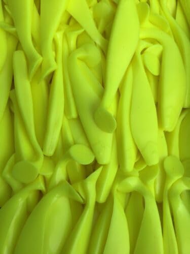 6” Sassy Shad Swimbait Paddle Tail Soft Plastic Lure 10 Silk Chartreuse - dhira Store