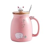 🐾 Alta qualità: realizzata in ceramica di alta qualità, alla ricerca di una tazza di caffè? Questa simpatica tazza per gatti è ben fatta a 1200 ℃ -1400 ℃.