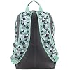 Eastsport Travel College Laptop Lunch Backpack Bookbag, Reusable Insulated Food Snack Cooler Lunchbox Set, for Work, Outdoor, Turquoise Diamonds Geometric Pastel Print