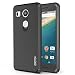 LG Google Nexus 5X Case, OMOTON High Impact Resistant Fully Protective Dual Layer Case with [Soft TPU Interior] [Durable PC Exterior] [Fashion Design], Black