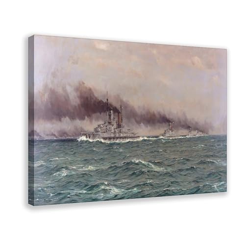 Flotte allemande de Skagerrak sur toile : sublimez votre décoration de bureau et salon