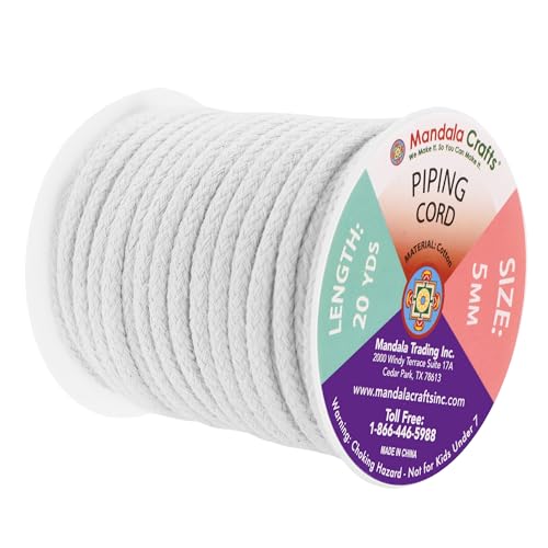 image for Mandala Crafts White Soft Replacement Drawstring Cords for Sweatpants 