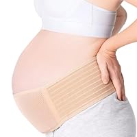 ECHOBUY Bauchgurt Schwangerschaft–Verstellbarer & atmungsaktiver Schwangerschaftsgürtel – Stützend für Rücken Becken & Bauch–Weiches Bauchband für Alltag Sport & alle Schwangerschaftsphasen