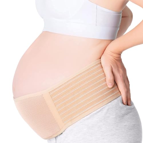 ECHOBUY Bauchgurt Schwangerschaft–Verstellbarer & atmungsaktiver Schwangerschaftsgürtel – Stützend für Rücken Becken & Bauch–Weiches Bauchband für Alltag Sport & alle Schwangerschaftsphasen