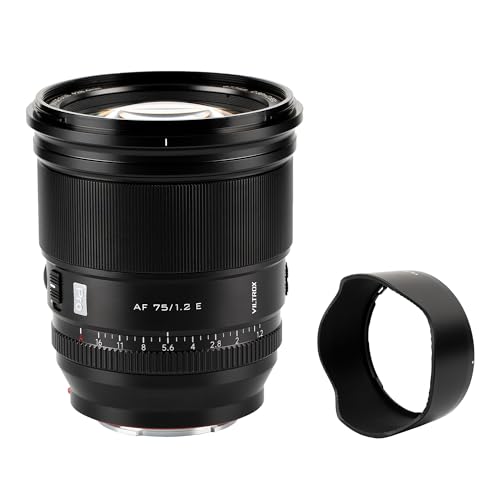 Image of VILTROX PRO 75mm f /1.2 E for Sony E Mount,75mm f1.2 Auto Focus Prime Lens for Sony E Mount Mirrorless a7R a7IV a7RIII a7RIV a7RV A1 FX3 ZVE1 A7CII a6000 a6400 a6600 a6700 ZV-E10 FX30
