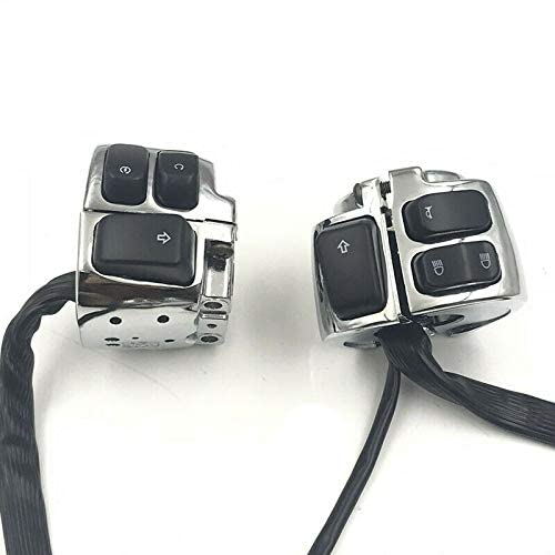 Motorcycle 1'' 25mm Handlebar Control Switch Housing Horn