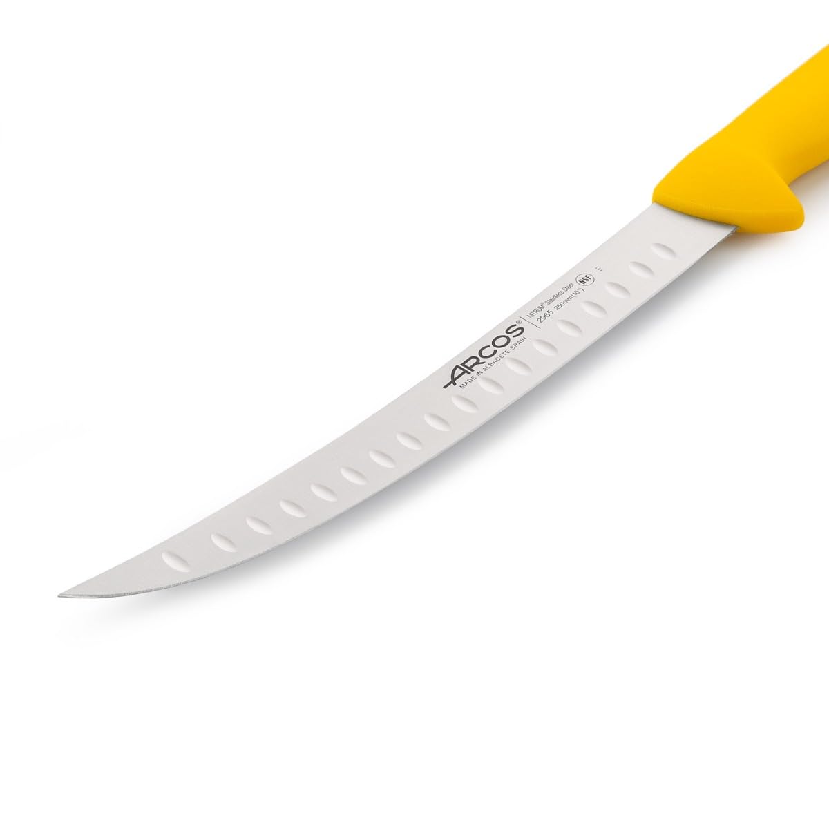 Arcos Couteau boucher incurvé jaune série 2900