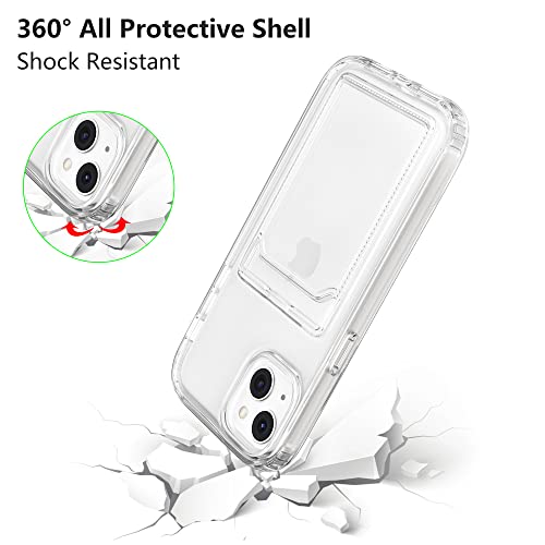 ZCDAYE Case for iPhone 13, iPhone 13(6.1 inch) Clear Phone Case with Card Holder, Slim Clear Soft TPU Shockproof Phone Case for iPhone 13(6.1 inch) - Transparent ZCDAYE Case for iPhone 13, iPhone 13(6.1 inch) Clear Phone Case with Card Holder, Slim Clear Soft TPU Shockproof Phone Case for iPhone 13(6.1 inch) - Transparent