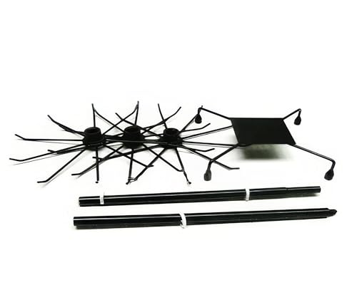 Yudu® Présentoir à 3 étages, en métal - 73 cm (noir) – vue 4