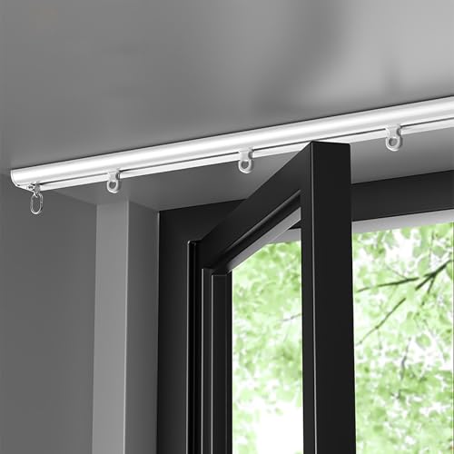 Rail de rideau de plafond robuste en aluminium avec double voie silencieuse 7,6 m