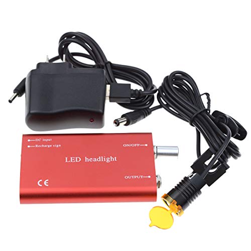 3W High Brightness Portable Headlight Headlamp With Optical Filter For Medical Loupes Insert Clip Type (Red) #TOP4