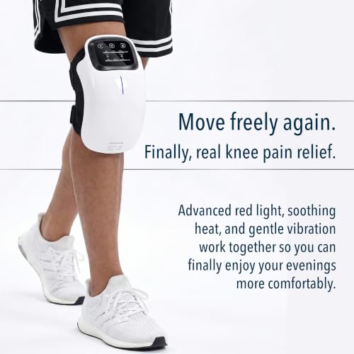 Image of FORTHiQ Cordless Knee Massager, Powerful Infrared Heat and Vibration Knee Pain Relief for Swelling Stiff Joints, Stretched Ligament and Muscles Injuries, July 2022 Upgrade with Longer Knee Straps