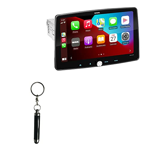 BoxWave Stylus Pen Compatible with Soundstorm SDML10ACP (Stylus Pen Bullet Capacitive Stylus, Mini Stylus Pen with Keyring Loop for Soundstorm SDML10ACP - Jet Black