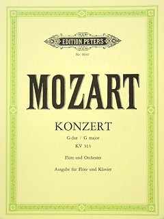 Concerto 1 Sol Maggiore KV 313 (285 C) FL Orch – arrangiamento per flauto traverso – Pianoforte [Note musicali/holzweißig] Compositore: Wolfgang Amadeus Mozart
