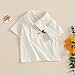 Toddler Baby Boys Girls Polo Shirt Mallard Duck Embroidery Striped Short Sleeve Lapel Button Down Shirts Tops Summer (Mallard Duck Khaki, 18-24 Months)