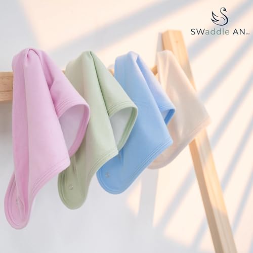 Personalized Baby Bib Set 4 Pack Custom Bandana Style with Snap Fasteners, Breathable Silky-Soft Rayon Made from Bamboo for Teething and Drooling4