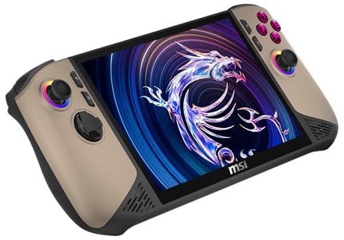 Image of MSI Claw 8 AI+ Gaming Handheld, 8 Inch FHD+ 120 Hz Display, Intel Core Ultra 7 Processor 258V, 32GB RAM, 1TB SSD, Intel Arc Graphics, Windows 11 Home, Black /Sandstorm, A2VM-015