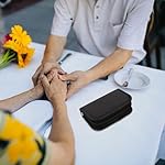 EXCEART Glucose Diabetic Travel Case Portable PU Glucose Meter Carrying Bag with Mesh Pocket Pills Blood Sugar Organizer Diabetic Travel Case Supplies Black