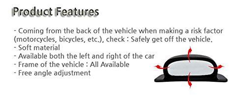 Gotoshop Car Secondary View Mirror Side Blind Spot Rear View Mirror For Car Bus Taxi #TOP3