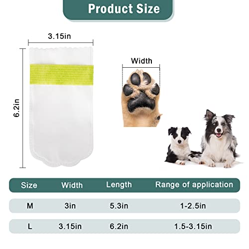 Ladadee Disposable Dog Booties For Paw Protection, Dog Socks For Small Dogs, Disposable Dog Paw Socks Protector For Small Dogs (Breathable-1 Straps-8Pcs, L-Width 1.5-3.14In) #TOP1