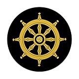 Zoom IMG-2 dharma ruota buddista simboli yoga Zoom IMG-2 dharma ruota buddista simboli yoga