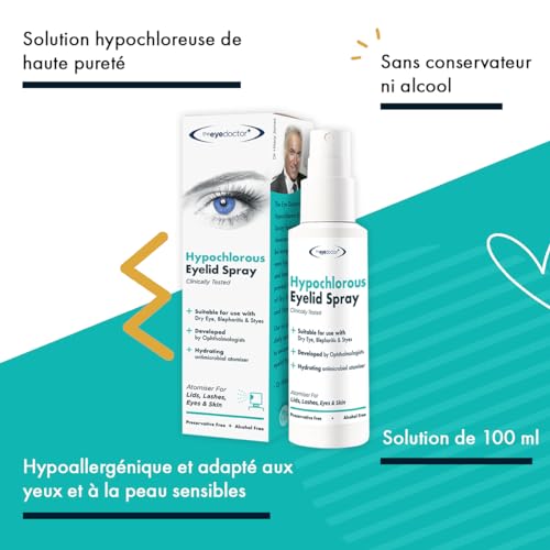 Eye Doctor Spray Acide Hypochloreux Nettoyant Paupières et Cils, 100 ml – vue 2