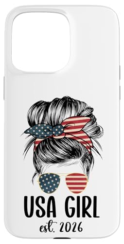 New American Woman Proud USA Girl 2026 Citizenship �X�}�z�P�[�X iPhone 15 Pro Max �p