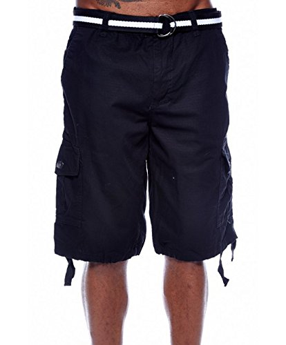 Southpole Men's Cargo Basic Belted Shorts 9001-3341