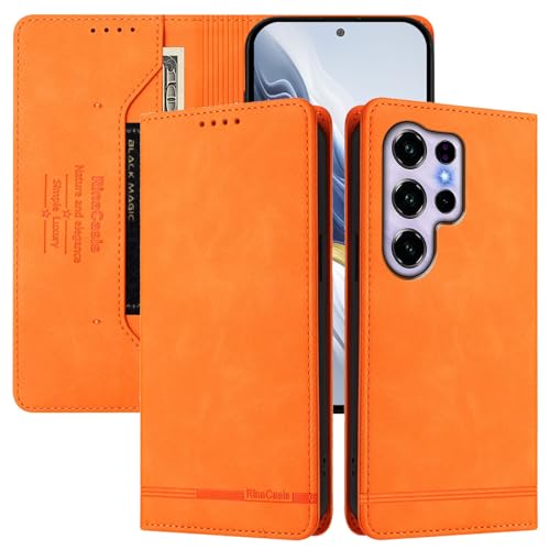 �X�}�z�P�[�X �Ή��@�� for Oukitel C2 2025 �yRFID�Ւf�@�\�z�y�J�[�h�z���_�[�t���}�O�l�b�g�J���t���b�v�X�^���h�z�P�[�X Orange