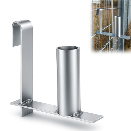 Zevmi Stuoie singole per strisce frangivista: acciaio inox, aiuto di montaggio per recinzione in PVC, installazione rapida per pareti di privacy da giardino (1 argento)