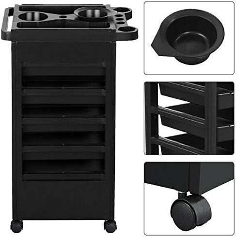 Salon Trolley Storage Cart Coloring Beauty Hair Dryer Holder Stylist Equipment