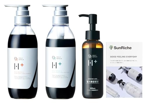 【ヘマチン原液】DRH+ ヘマチンの力でサロンケアを実現 髪の美容原液 100mL インバストリートメント ハリコシ ボリューム エイジングケア 洗い流すトリートメント シリアルナンバー付 (原液＋シャントリセット)のサムネイル