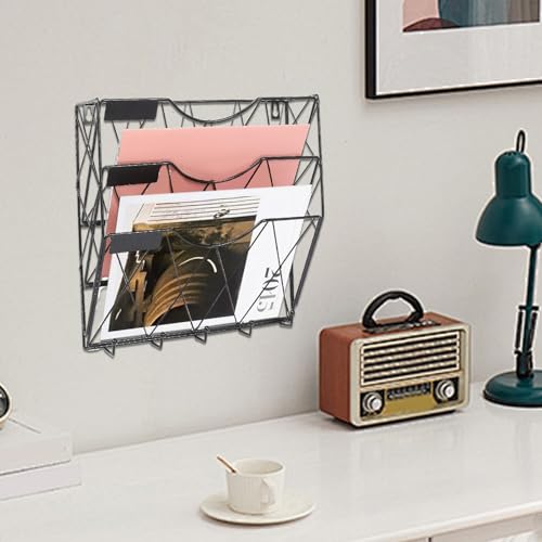 Bibliothèque murale 32 cm compacte avec étagère de rangement et support pour petits articles