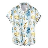 [Stabbon] Tシャツ メンズ 半袖 速乾 大きいサイズ 無地 おもしろ 白 新登場！！アロハシャツ 半袖シャツ 金魚 綿 ビーチシャツ 通気 快適 おしゃれ 花柄 和柄 祭り 花火 (4XL,イエロー37)