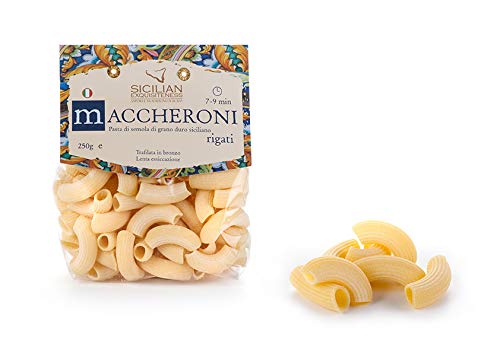 Daidone - Handmade Sicilian Maccheroni Rigati Pasta - 12 Packs of 250g