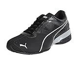 PUMA Herren Tazon 6 FM Low-Top Trainer, Puma Black-Puma Silver, 41 EU