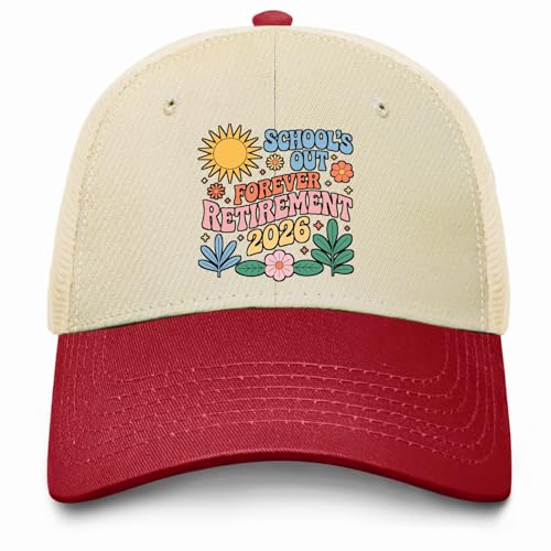 Made in US Schools Out Forever Retirement 2026 Hats for