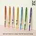 TinyTAN BTS Merchandise Official Licensed Kpop Merch Character Ballpoint Pen, 0.5mm, (1 Pack of 7 Pens) (Dynamite Ver.)