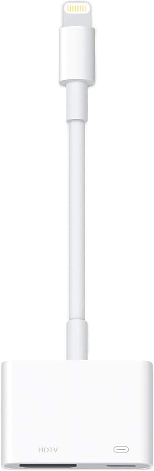 Lightning to HDTV Adapter for iPhone, [Apple MFi Certified] Digital AV Dongle, 1080P Sync Screen Cable with Lightning Charging Port for iPhone, iPad to TV/Projector/Monitor No Need Power Supply
