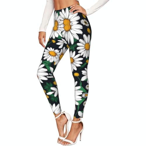 Leggings de compresión suaves que estilizan con estampado de flores