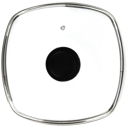 Couvercle carré en verre avec aération anti-condensation 26cm - 2