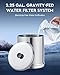 CO-Z Gravity-Fed Water Filter System, 2.25 Gallons Countertop Water Filtration System, 304 Stainless Steel Gravity Water Purifier with 2 Carbon Filters & Water Spigot, NSF/ANSI 42 Certification